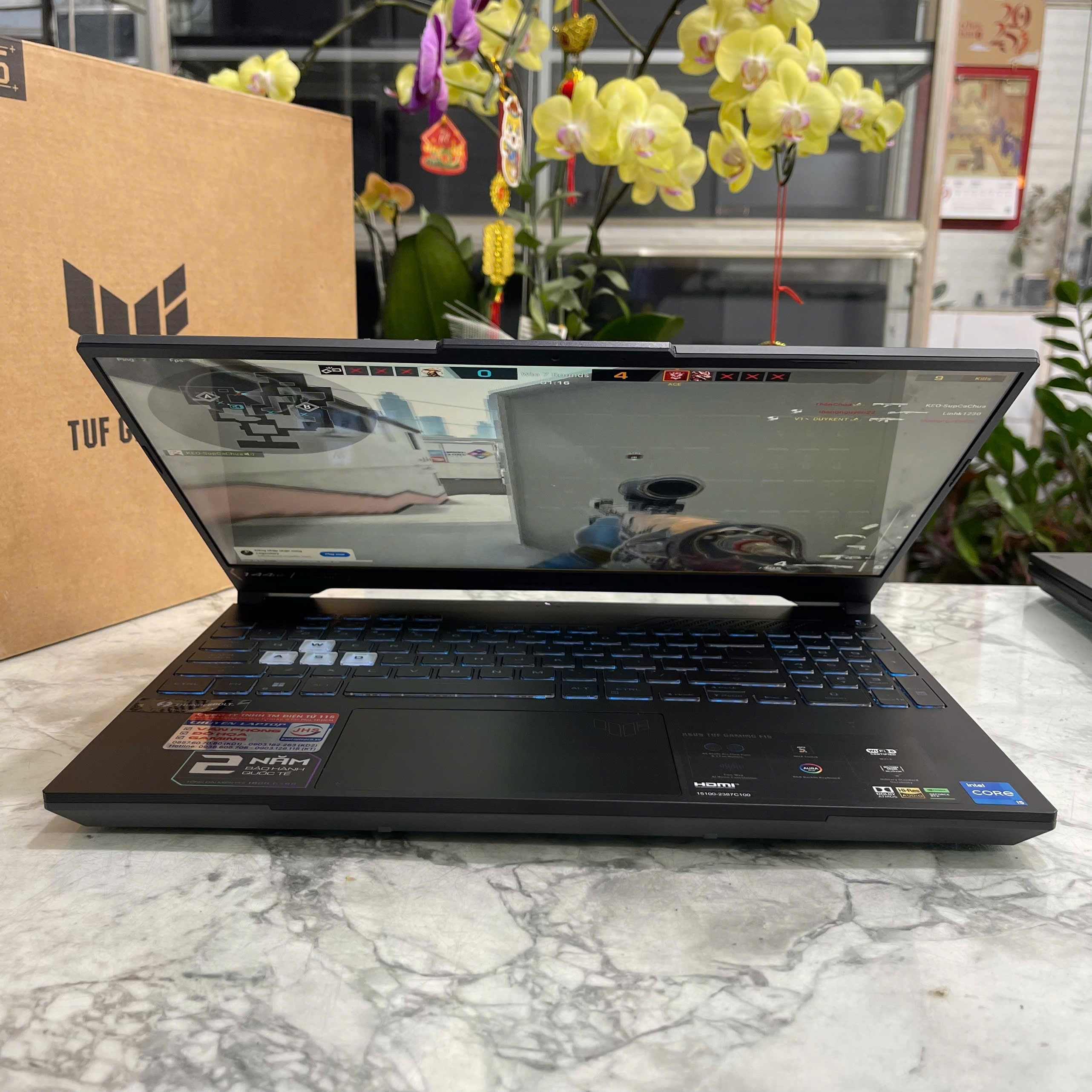 Gaming - Đồ Họa Asus TUF F15 FX507ZC4 (Máy LikeNew-Full Box-Bảo Hành Hãng) Core I5-12500H Ram 16Gb Ssd 1.000Gb RTX 3050 4GB Màn 15.6” IPS 144Hz 