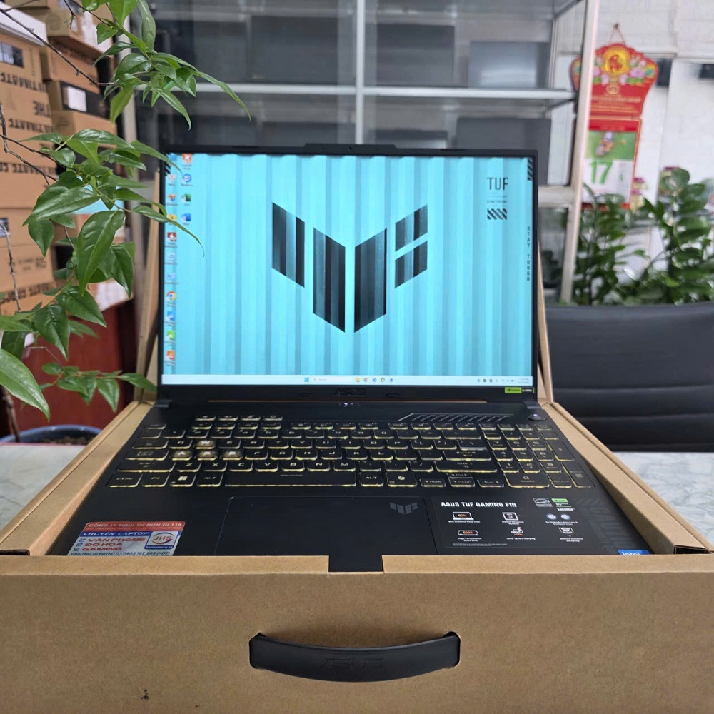 Gaming - Đồ Họa ASUS TUF F16 FX607VU Máy LikeNew CORE I5-210H RAM 16GB SSD 512GB RTX 4050 6GB GDDR6 MÀN : 16 Inch FHD+ 144Hz