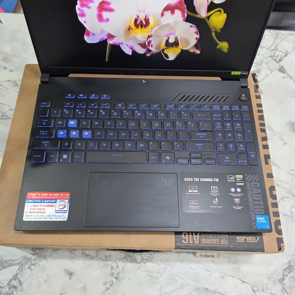 Gaming - Đồ Họa ASUS TUF F16 FX607VU Máy LikeNew CORE I5-210H RAM 16GB SSD 512GB RTX 4050 6GB GDDR6 MÀN : 16 Inch FHD+ 144Hz