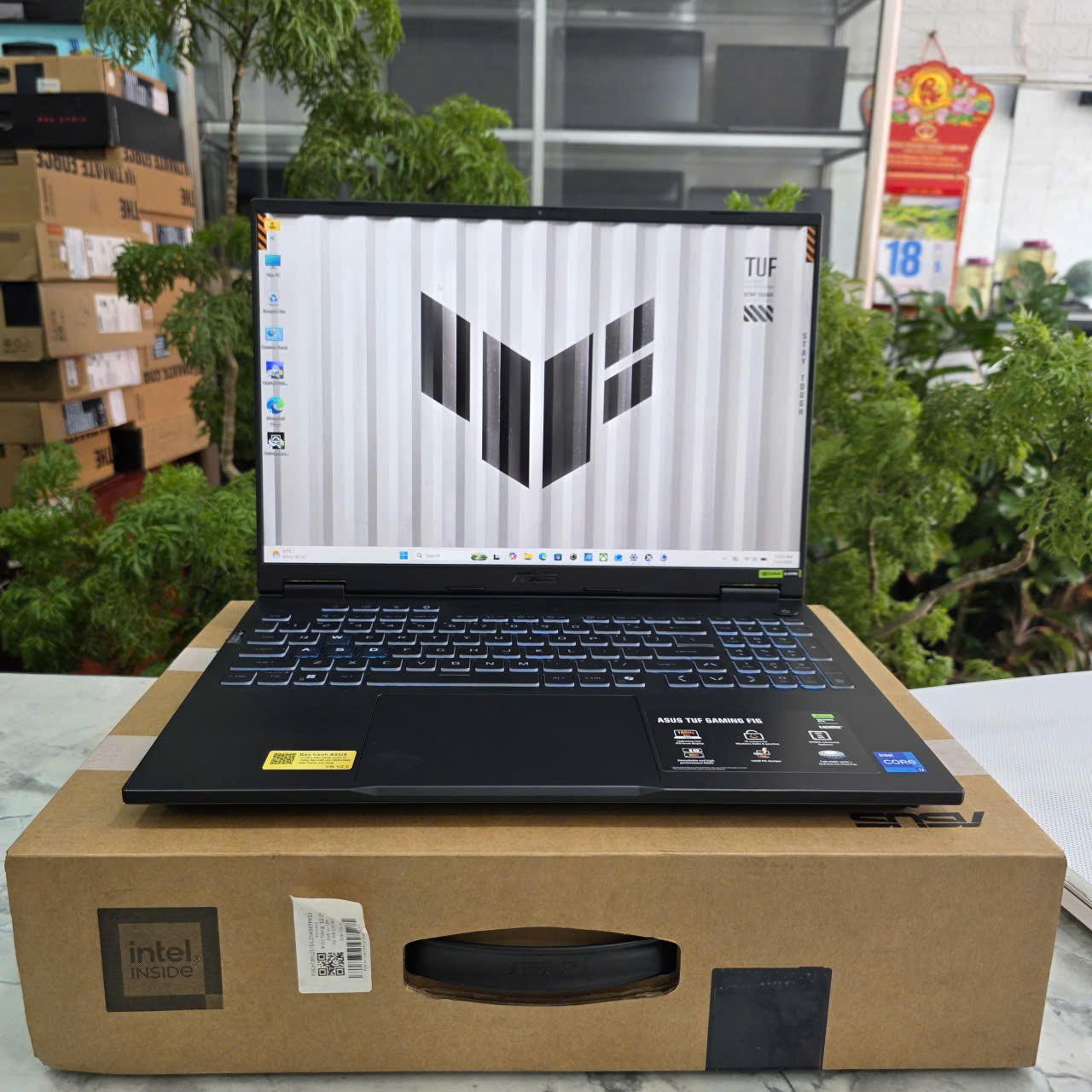 Gaming - Đồ Họa ASUS TUF F16 FX608JHR-RV037W (MÁY NEW OPEN BOX) CORE I7-14650HX RAM 16GB SSD 1.000GB VGA RTX 5050 8GB GDDR7 MÀN HÌNH : 16-Inch FHD+ 300 nits,165Hz
