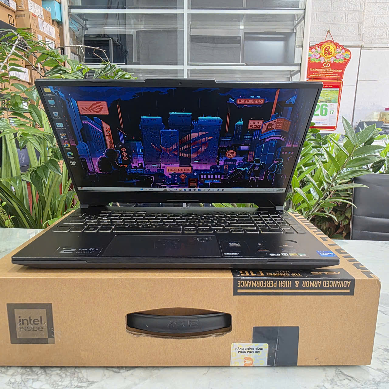 Gaming - Đồ Họa ASUS TUF FX517ZE-HN888W CORE I7-12650H RAM 16GB SSD 512GB RTX 3050 Ti 4GB GDDR6 MÀN HÌNH : 15.6'' IPS 144Hz