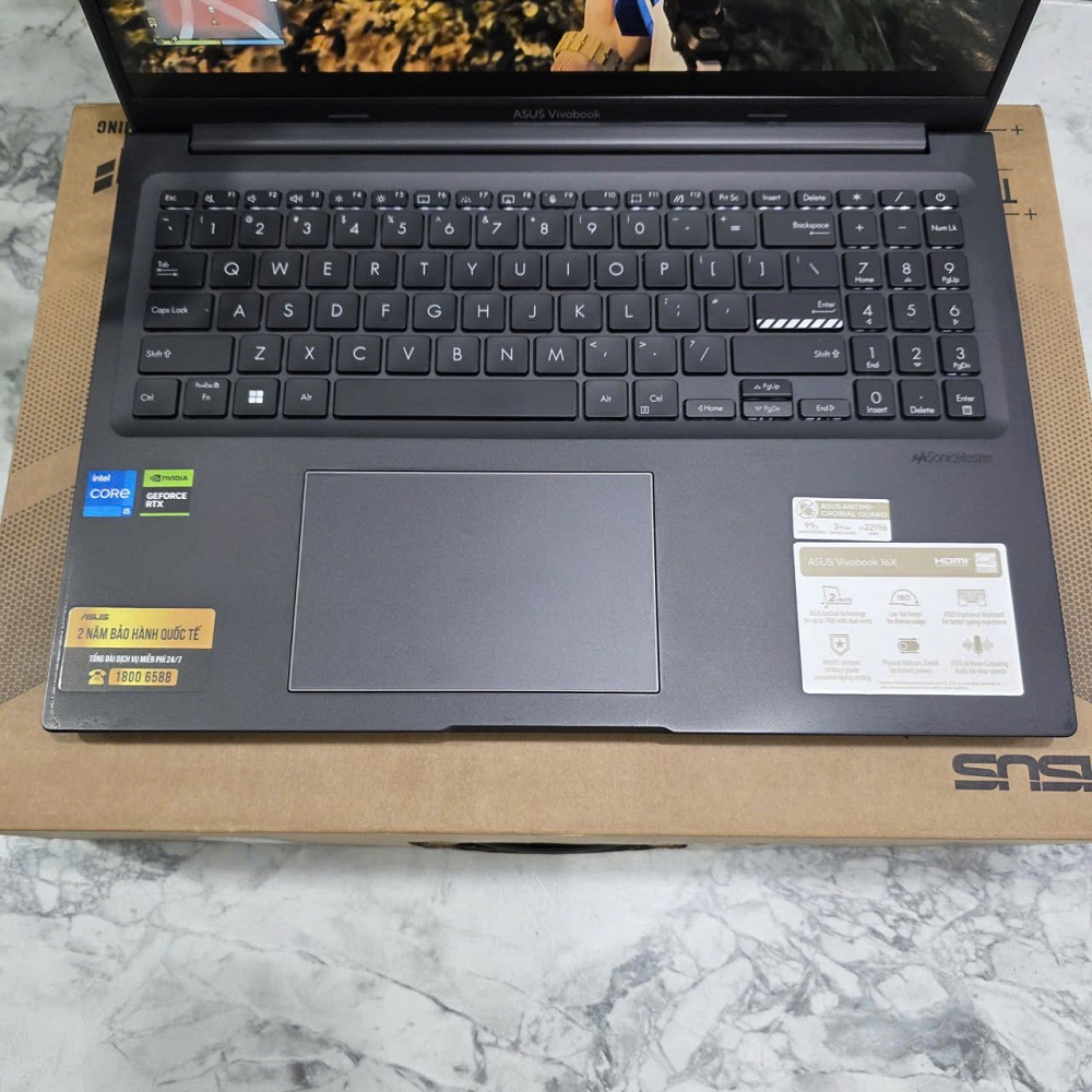 Gaming - Đồ Họa ASUS Vivobook 16 K3605ZF CORE I5 12500H RAM 16GB SSD 512GB RTX 2050 4GB MÀN HÌNH : 15.6 Inch FHD+ 144Hz