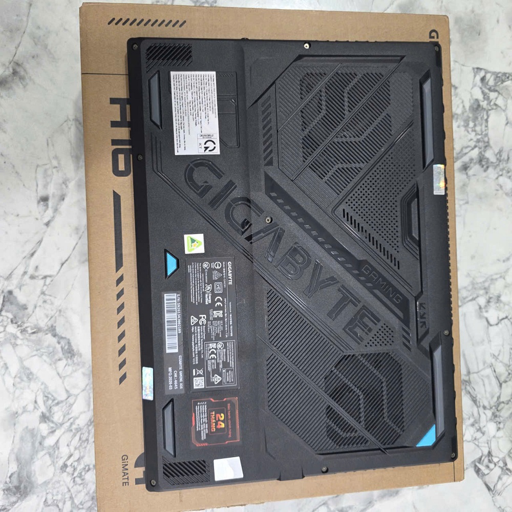 Gaming - Đồ Họa Gigabyte A16 GA63H Bảo Hành Hãng RYZEN 7 260 RTX™ 5050 8GB GDDR7 RAM 16GB SSD 512GB MÀN HÌNH : 16" INCH IPS WUXGA 165Hz, 300nits 