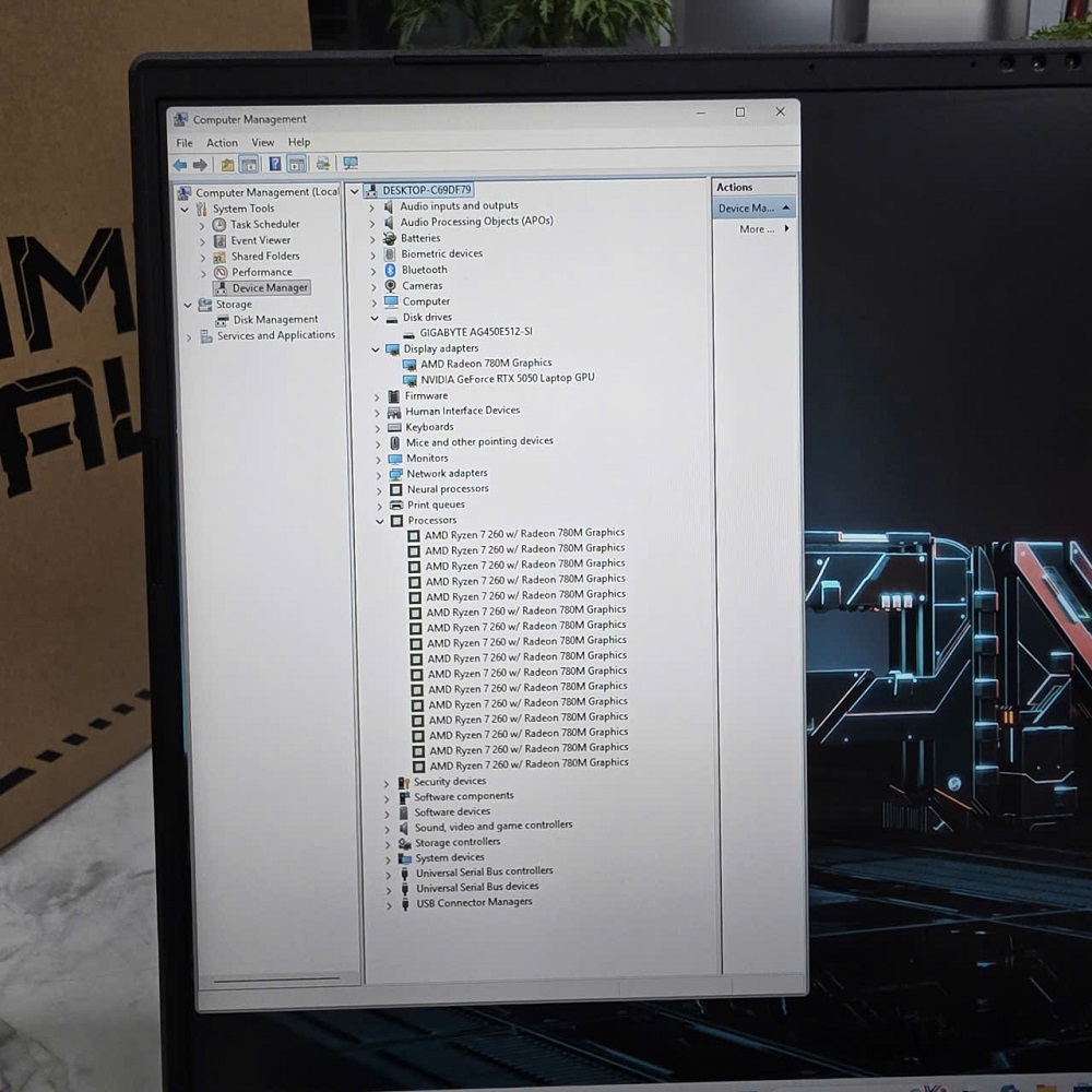 Gaming - Đồ Họa Gigabyte A16 GA63H Bảo Hành Hãng RYZEN 7 260 RTX™ 5050 8GB GDDR7 RAM 16GB SSD 512GB MÀN HÌNH : 16" INCH IPS WUXGA 165Hz, 300nits