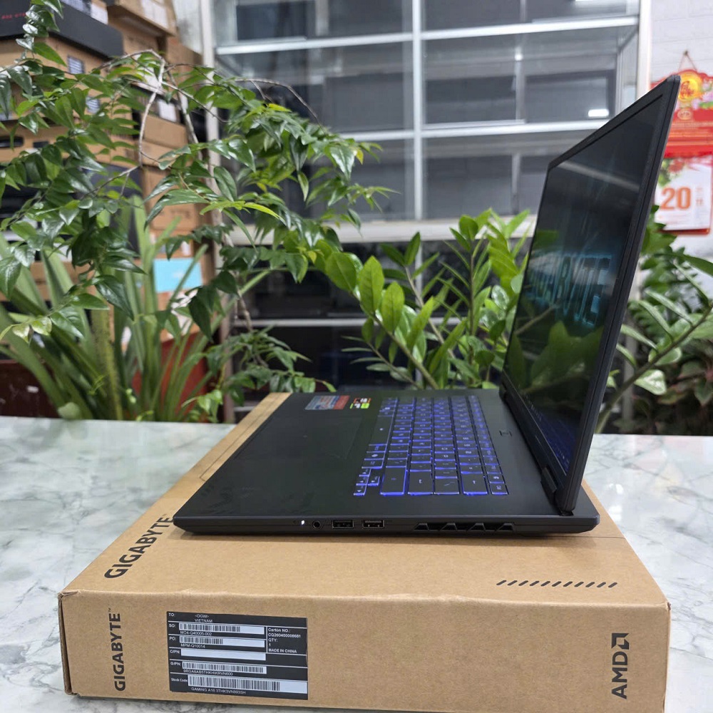 Gaming - Đồ Họa Gigabyte A16 GA63H Bảo Hành Hãng RYZEN 7 260 RTX™ 5050 8GB GDDR7 RAM 16GB SSD 512GB MÀN HÌNH : 16" INCH IPS WUXGA 165Hz, 300nits