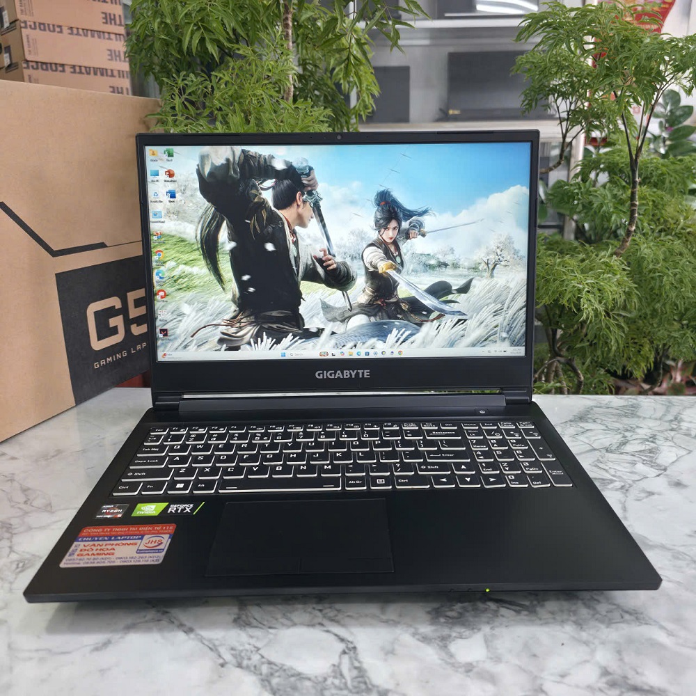 Gaming - Đồ Họa Gigabyte A5 K1 AX200NGW RYZEN 5-5600H RTX 3060 6GB RAM 16GB DUNG LƯỢNG 1.000GB SSD + DATA 500GB MÀN HÌNH : 15.6''Inch Fhd IPS 144Hz