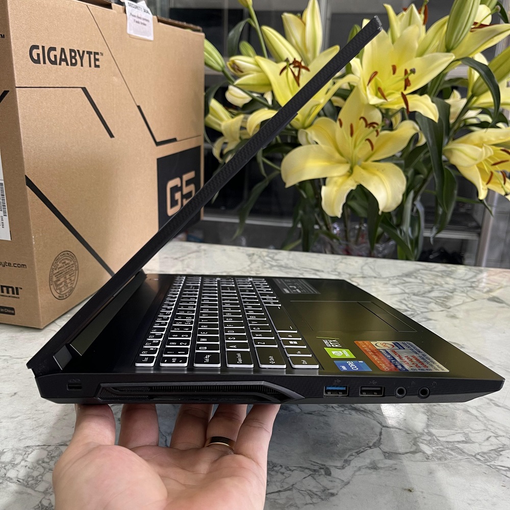 Gaming - Đồ Họa Gigabyte G5 GD-AX201NGW CORE I5-11400H RAM 16GB SSD 512GB RTX 3050 (4GBGDDR6) MÀN HÌNH : 15.6''Inch Fhd IPS 144Hz