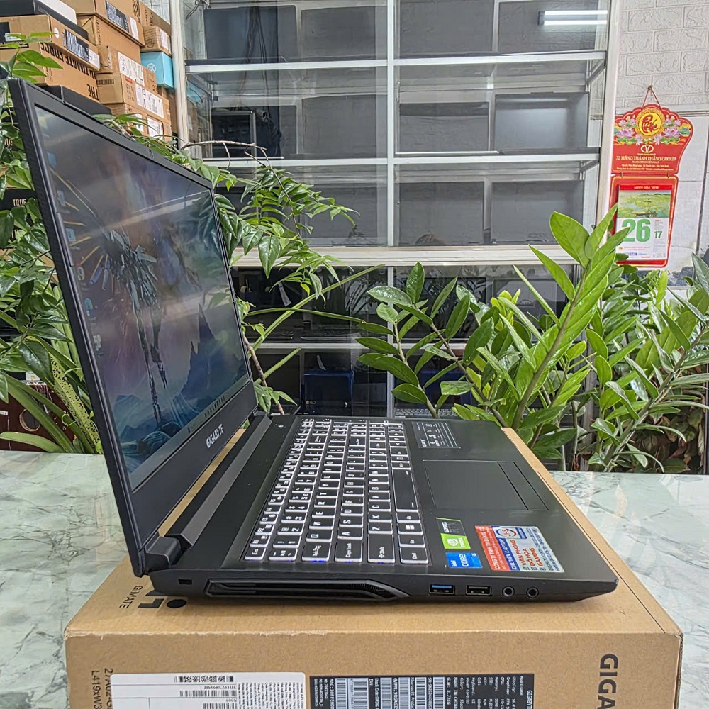 Gaming - Đồ Họa Gigabyte G5 GD-AX201NGW CORE I5-11400H RAM 16GB SSD 512GB RTX 3050 4GB GDDR6 MÀN HÌNH : 15.6'' IPS 144Hz