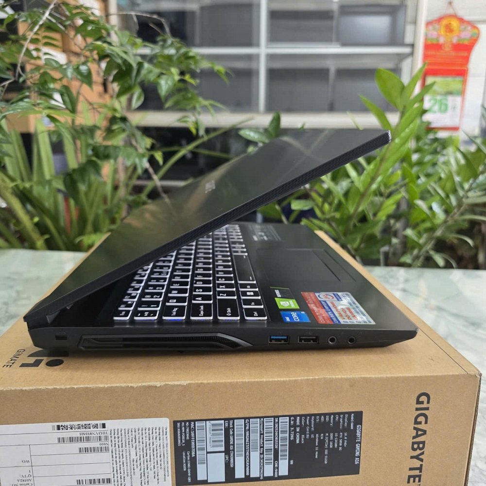 Gaming - Đồ Họa Gigabyte G5 GD-AX201NGW CORE I5-11400H RAM 16GB SSD 512GB RTX 3050 4GB GDDR6 MÀN HÌNH : 15.6'' IPS 144Hz