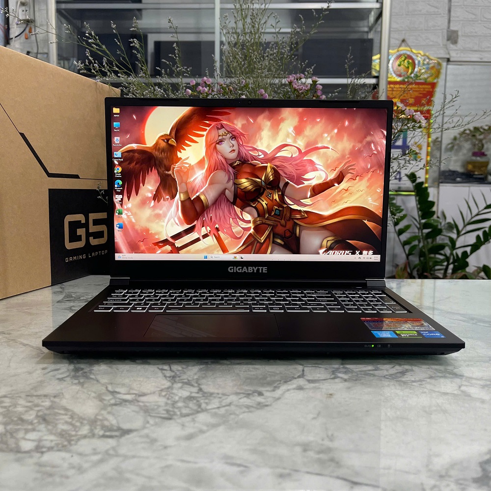 Gaming - Đồ Họa Gigabyte G5 GE-AX211NGW Máy LikeNew CORE I5-12450H RAM 16GB SSD 512GB RTX4050 6GB MÀN HÌNH : 15.6''Inch FhdIPS 144Hz 