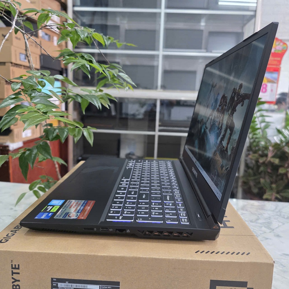Gaming - Đồ Họa Gigabyte G5 MF5-AX211NGW BHH 6/2027 CORE I5-13500H RAM 16GB SSD 512GB RTX 4050 6GB MÀN HÌNH : 15.6'' IPS 144.Hz