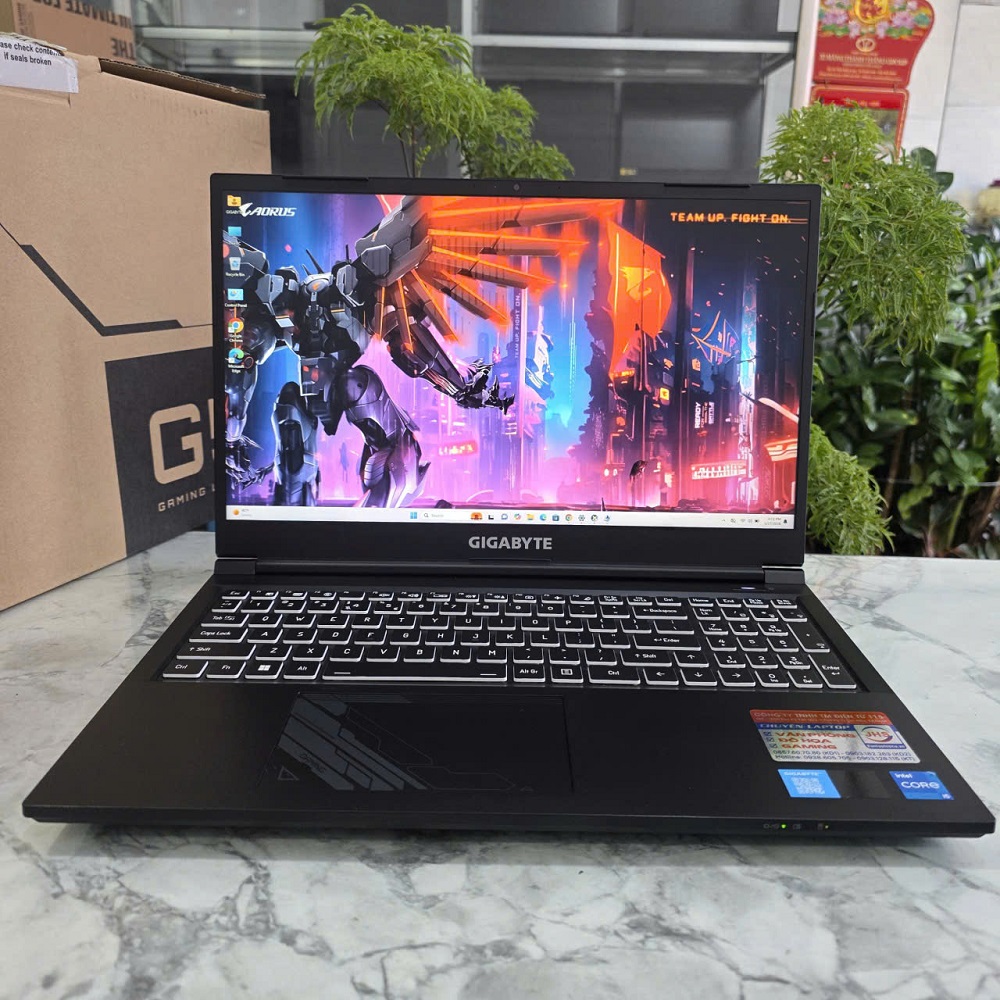 Gaming - Đồ Họa Gigabyte G5 MF5-AX211NGW Máy LikeNew -Bảo Hành Hãng CORE I5-13500H RTX 4050 6GB RAM 16GB SSD 512GB MÀN HÌNH : 15.6''Inch Fhd IPS 144Hz