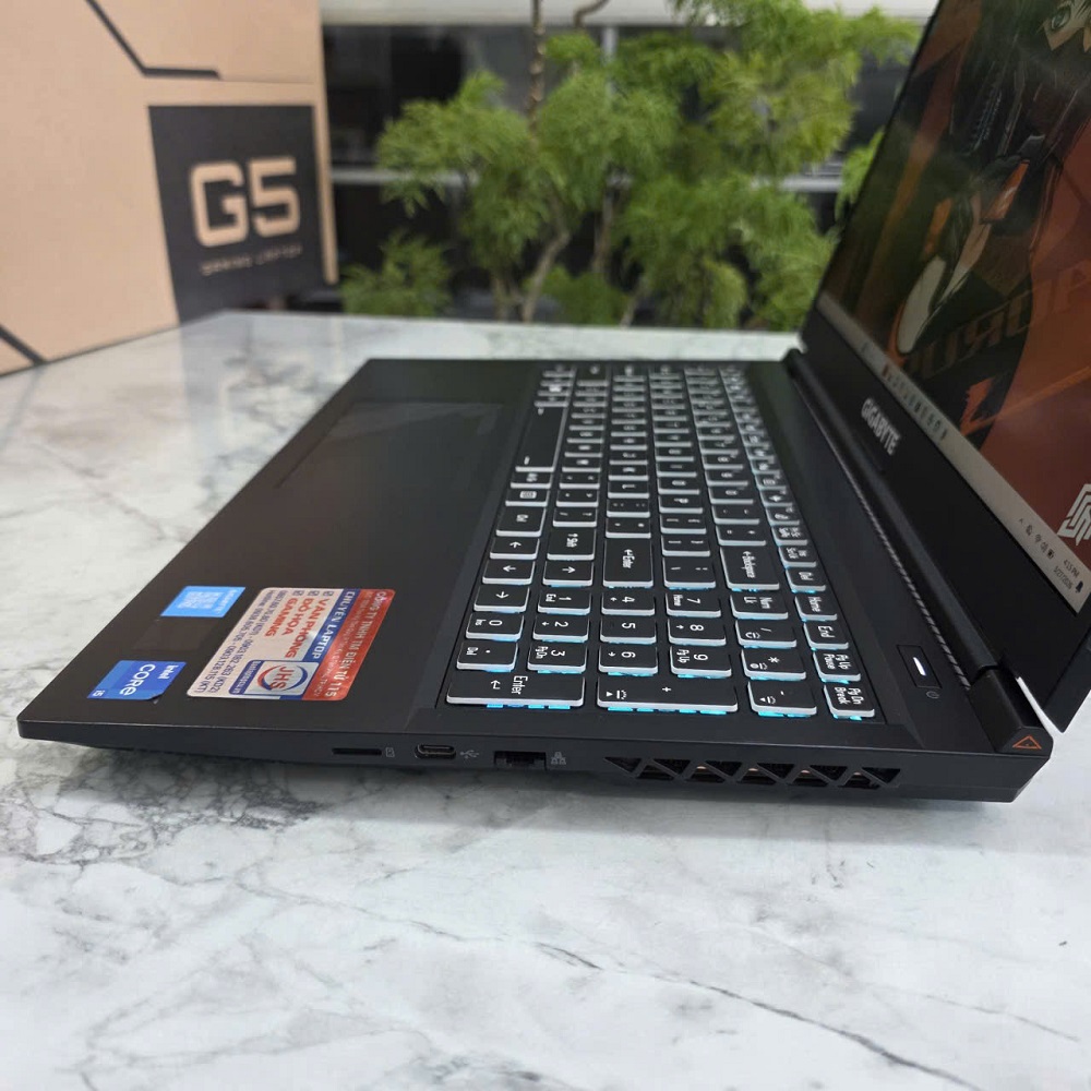 Gaming - Đồ Họa Gigabyte G5 MF5-AX211NGW Máy LikeNew -Bảo Hành Hãng CORE I5-13500H RTX 4050 6GB RAM 16GB SSD 512GB MÀN HÌNH : 15.6''Inch Fhd IPS 144Hz