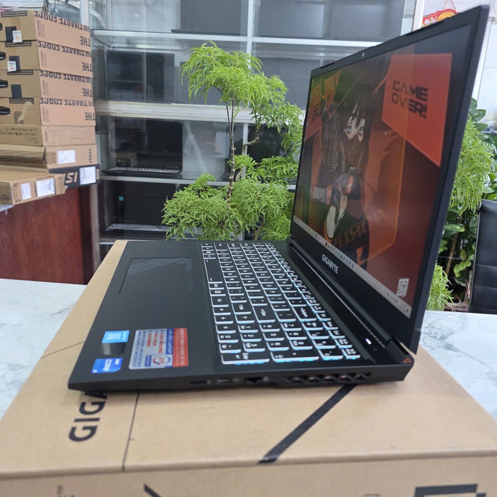 Gaming - Đồ Họa Gigabyte G5 MF5-AX211NGW Máy LikeNew -Bảo Hành Hãng CORE I5-13500H RTX 4050 6GB RAM 16GB SSD 512GB MÀN HÌNH : 15.6''Inch Fhd IPS 144Hz
