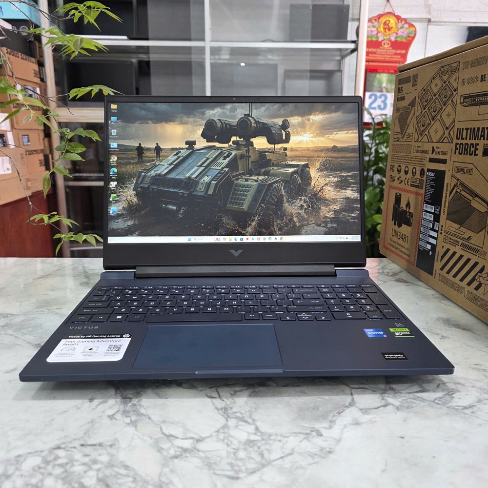 Gaming-ĐỒ HỌA HP VICTUS 15-fa0033TX CORE™ I5-12450H RAM 8GB SSD 512GB RTX 3050 4GB MÀN HÌNH : 15.6 Inch IPS 144Hz
