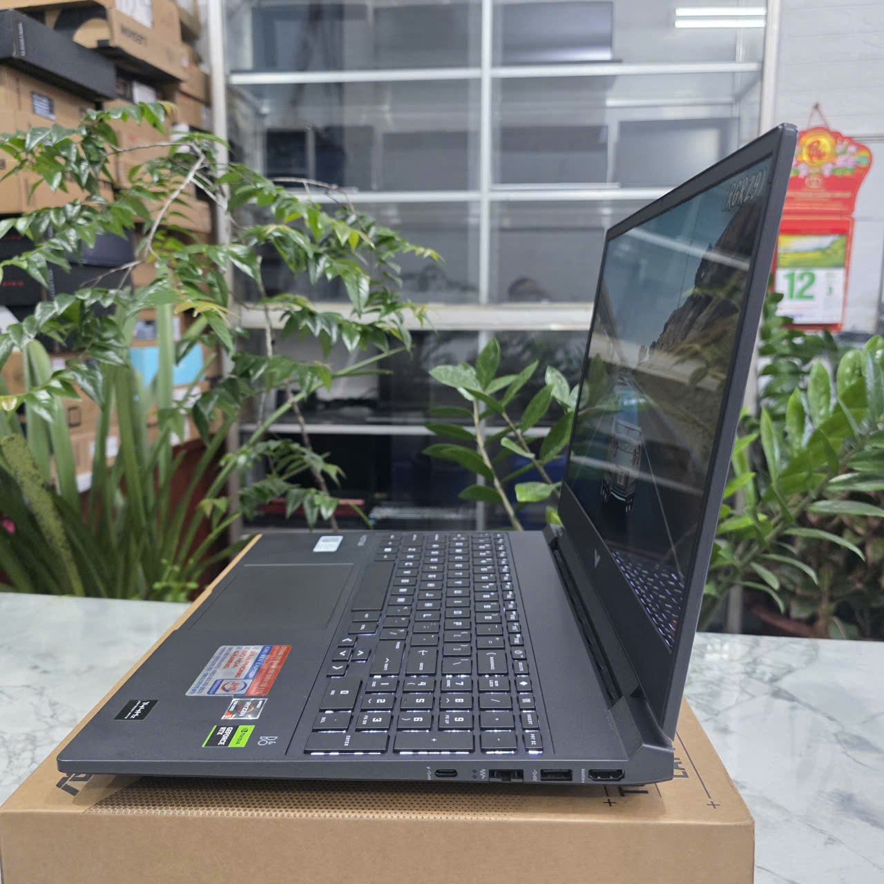Gaming - Đồ Họa HP Victus 15-fb1022AX RYZEN-7535HS RAM 16GB SSD 512GB RTX2050 4GB MÀN HÌNH : 15.6 INCH IPS 144Hz