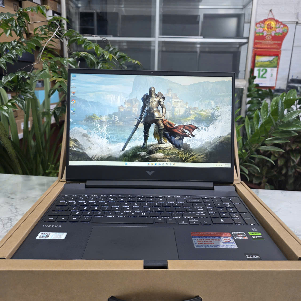 Gaming - Đồ Họa HP Victus 15-fb1022AX RYZEN-7535HS RAM 16GB SSD 512GB RTX2050 4GB MÀN HÌNH : 15.6 INCH IPS 144Hz