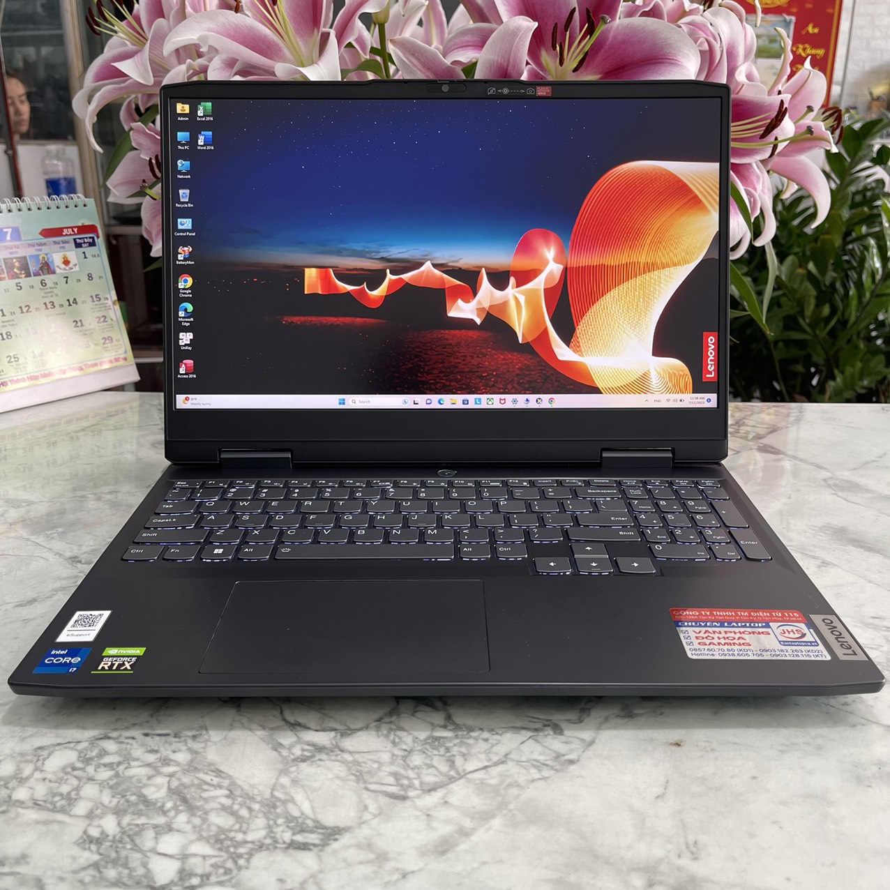 Gaming - Đồ Họa Lenovo Ideapad Gaming 3-15IAH7 2022 MáyLikeNew Core I7-12650H Ram 16gb Ssd 512gb VGA RTX3050 (4GB GDDR6) Màn Hình 15.6 Inch FHD IPS 165Hz