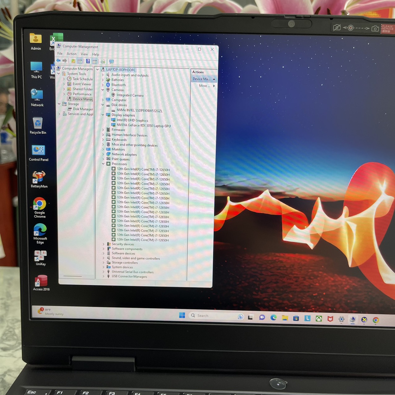 Gaming - Đồ Họa Lenovo Ideapad Gaming 3-15IAH7 2022 MáyLikeNew Core I7-12650H Ram 16gb Ssd 512gb VGA RTX3050 (4GB GDDR6) Màn Hình 15.6 Inch FHD IPS 165Hz