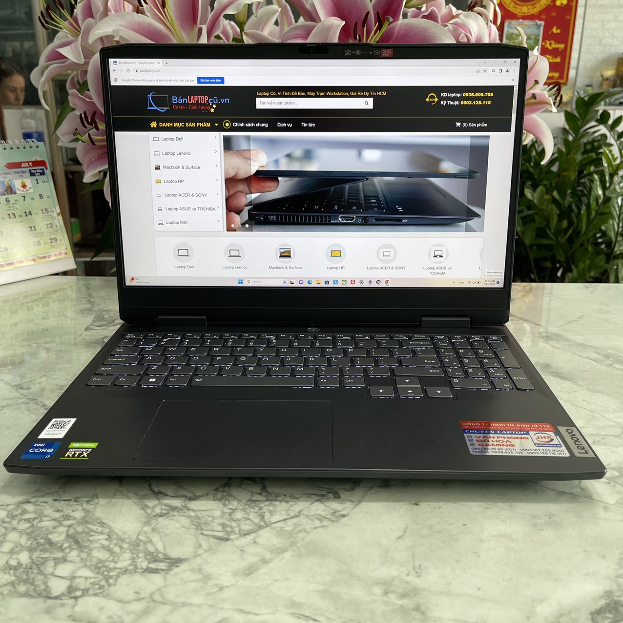 Gaming - Đồ Họa Lenovo Ideapad Gaming 3-15IAH7 2022 MáyLikeNew Core I7-12650H Ram 16gb Ssd 512gb VGA RTX3050 (4GB GDDR6) Màn Hình 15.6 Inch FHD IPS 165Hz