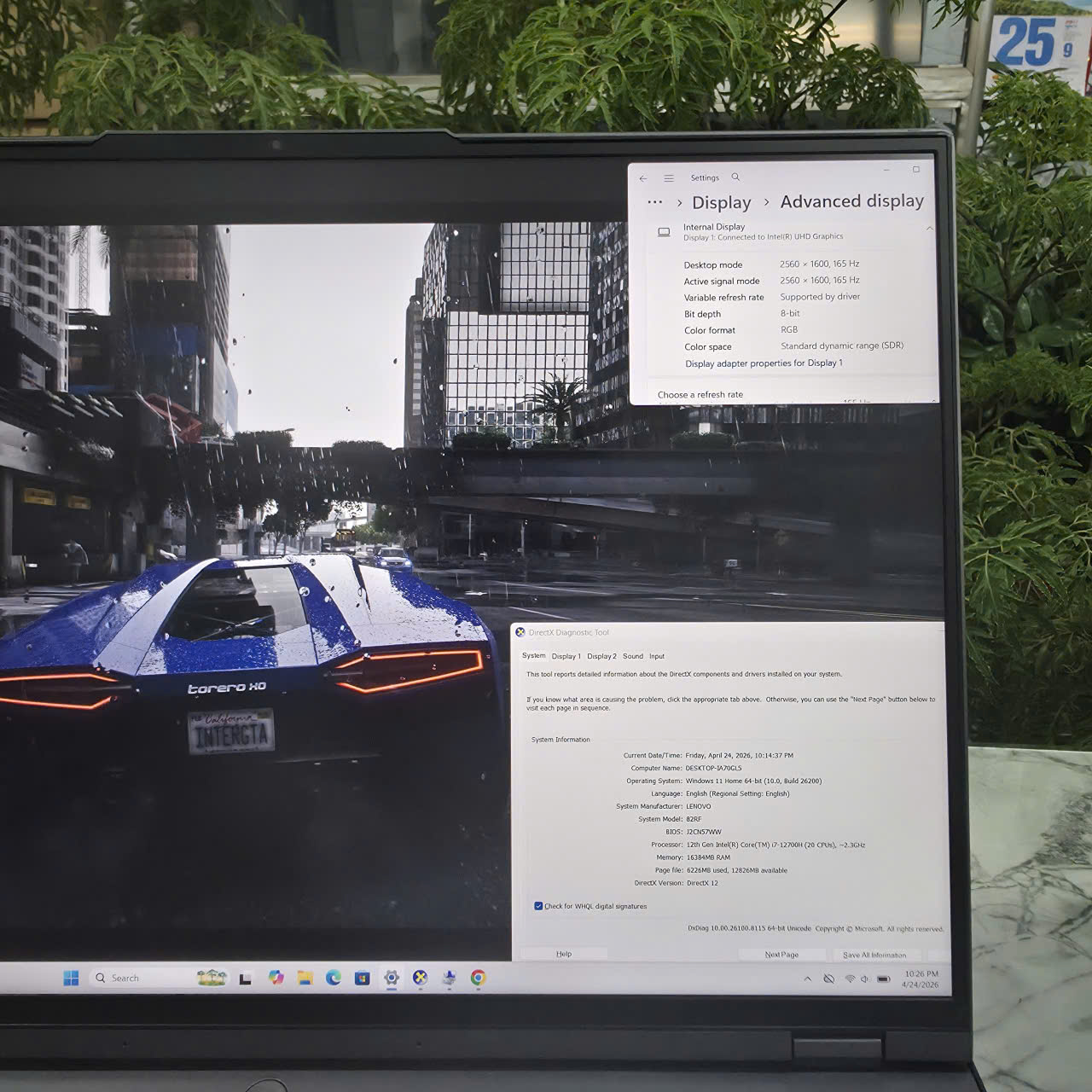 Gaming - Đồ Họa Lenovo Legion 5 Pro 16IAH7H CORE I7-12700H RAM 16GB SSD 1.000GB RTX 3070 8GB GDDR6 MÀN HÌNH : 16 Inch 2K 165Hz, 100% sRGB