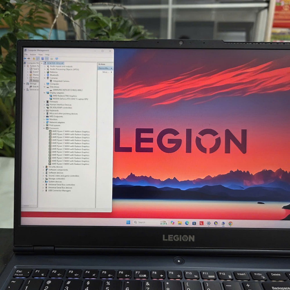 Gaming - Đồ Họa LENOVO LEGION 5-15ACH6 RYZEN 5-5600H RAM 16GB SSD 512GB RTX 3050 Ti 4Gb MÀN HÌNH : 15.6"IPS 165Hz 