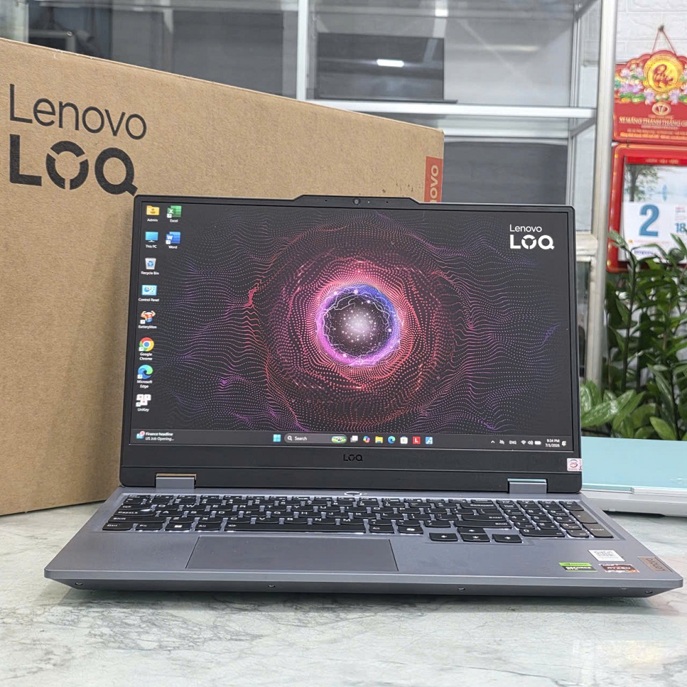 Gaming - Đồ Họa LENOVO LOQ 15ARP9 (Máy LikeNew-BẢO HÀNH HÃNG) ) RYZEN 7-7435HS RAM 16GB SSD 512GB RTX 4060 Màn Hình 15.6 Inch IPS FHD 144Hz 100% sRGB