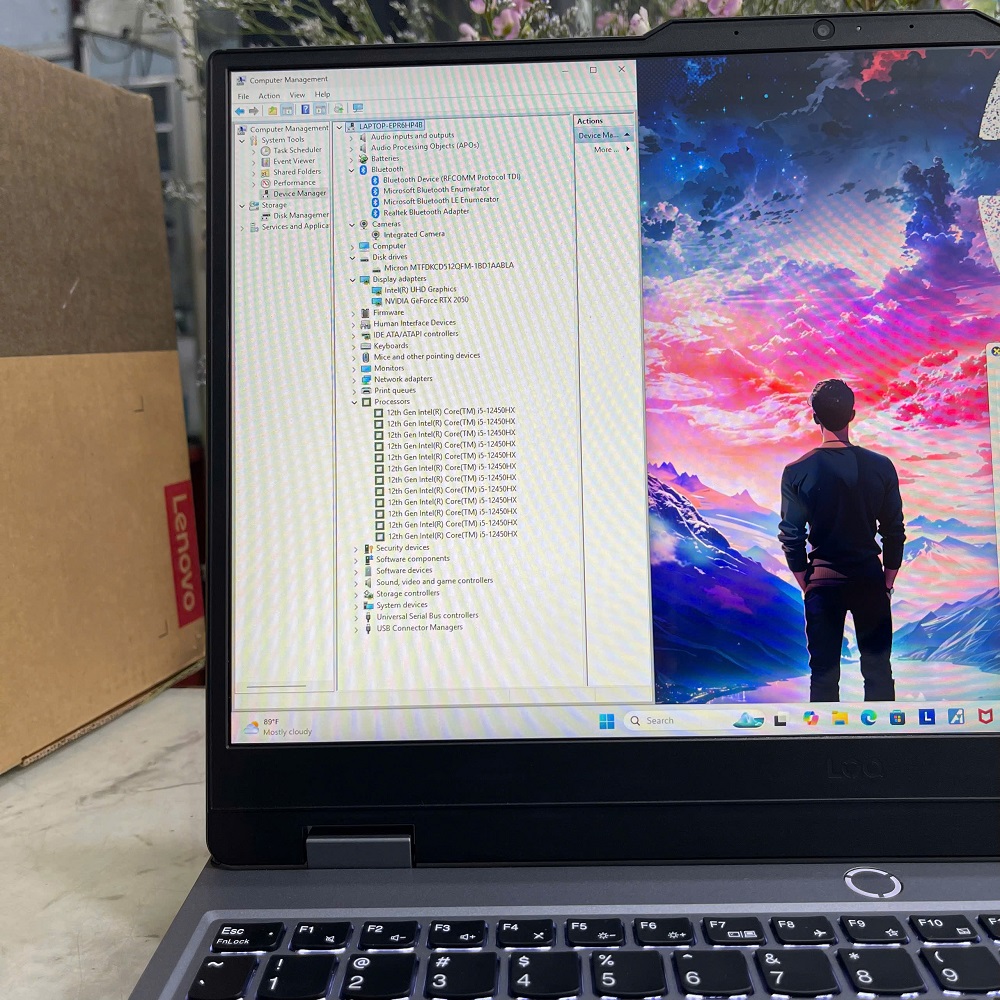 Gaming - Đồ Họa LENOVO LOQ 15IAX9 CORE I5-12450HX RAM 16GB SSD 512GB RTX 2050 4GB MÀN HÌNH : 15.6 Inch IPS 144Hz 