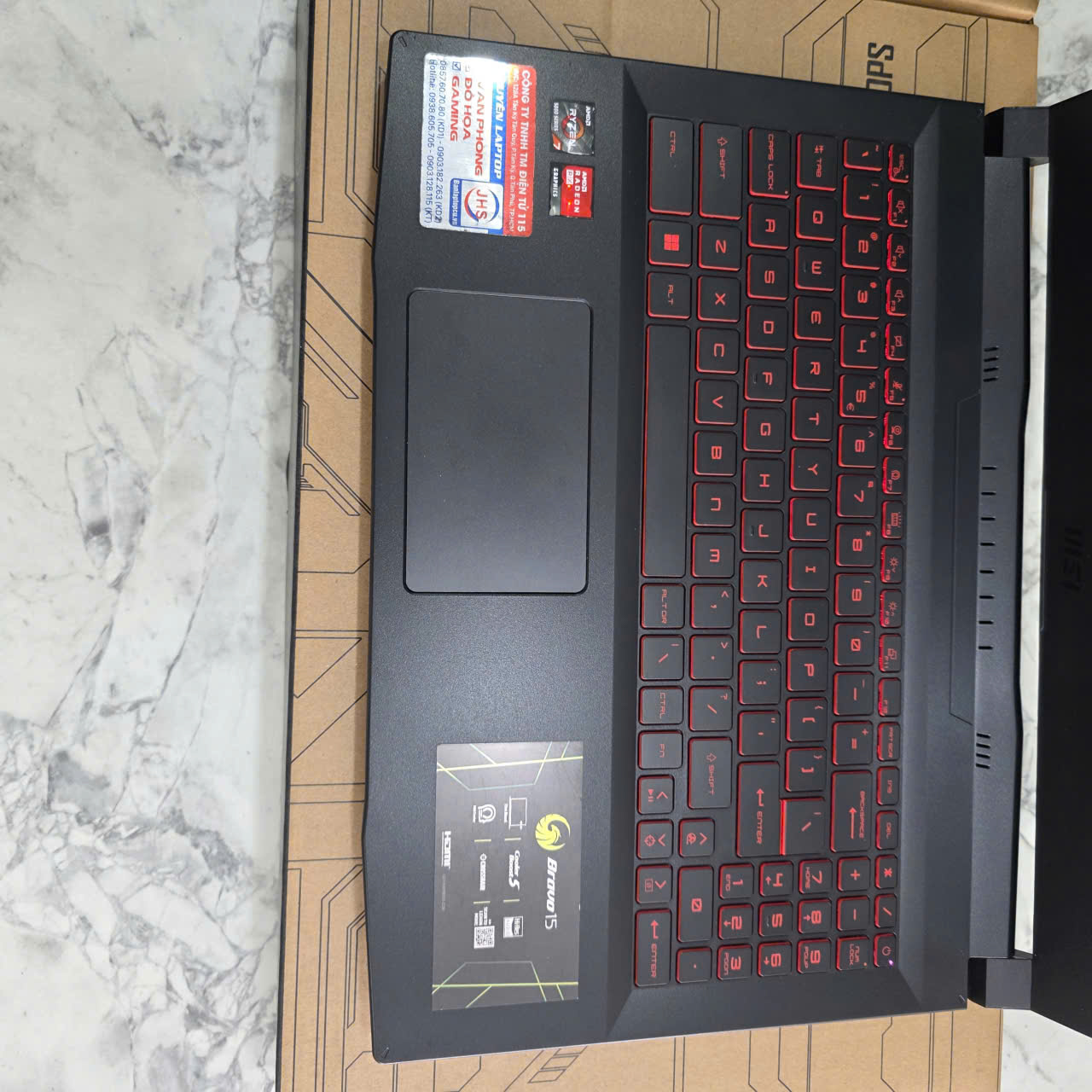 Gaming - Đồ Họa MSI Bravo 15 B5DD RYZEN 7-5800H RAM 8GB SSD 512GB RX 5500M 4GB GDDR6 MÀN HÌNH : 15.6 Inch Fhd IPS