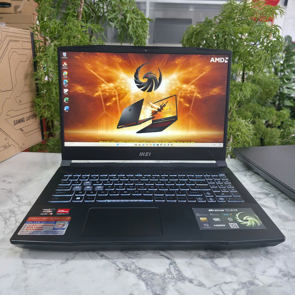 Gaming - Đồ Họa MSI Bravo 15 B7ED RYZEN 5 7535HS RAM 16GB SSD 512GB RX 6550M 4GB MÀN HÌNH : 15.6 INCH FHD IPS 144Hz