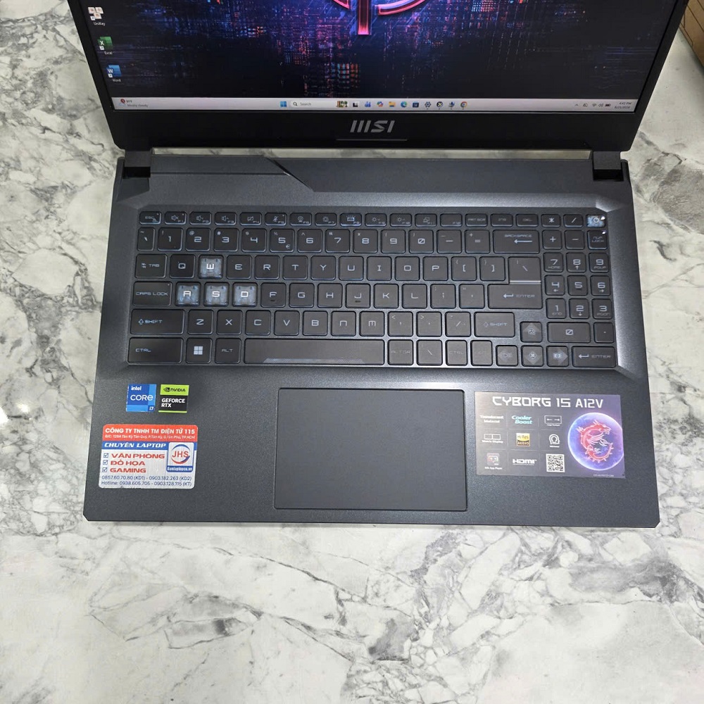 Gaming - Đồ Họa MSI Cyborg 15 A12VE 240VN CORE I7-12650H RAM 8GB SSD 512GB RTX 4050 6GB GDDR6 MÀN HÌNH : 15.6Inch IPS 144Hz
