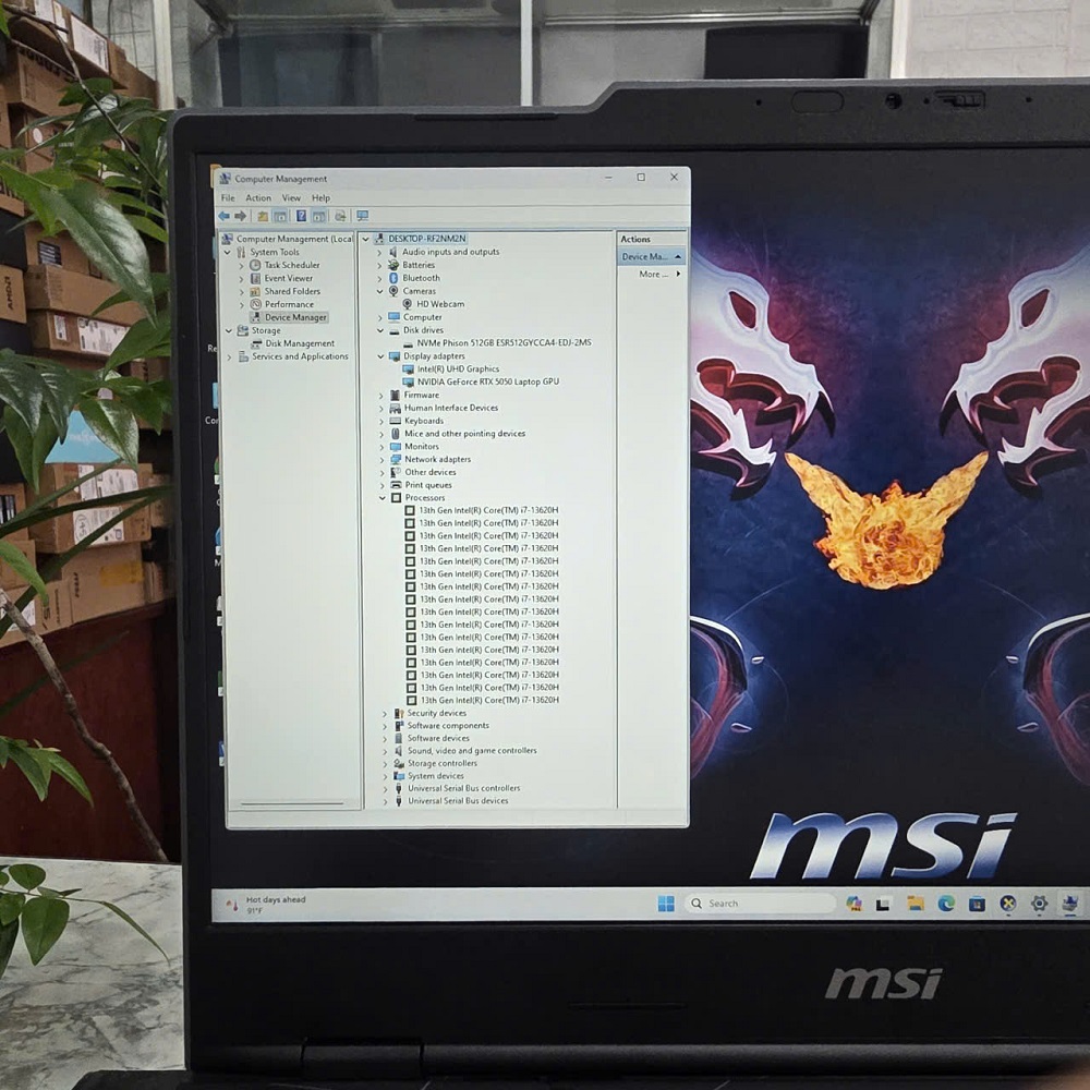 Gaming - Đồ Họa MSI Cyborg 15 B13WEKG MÁY SẢN XUẤT 1/2026 CORE I7-13620H RAM 16GB SSD 512GB RTX 5050 8GB GDDR7 MÀN HÌNH : 15.6Inch IPS 144Hz