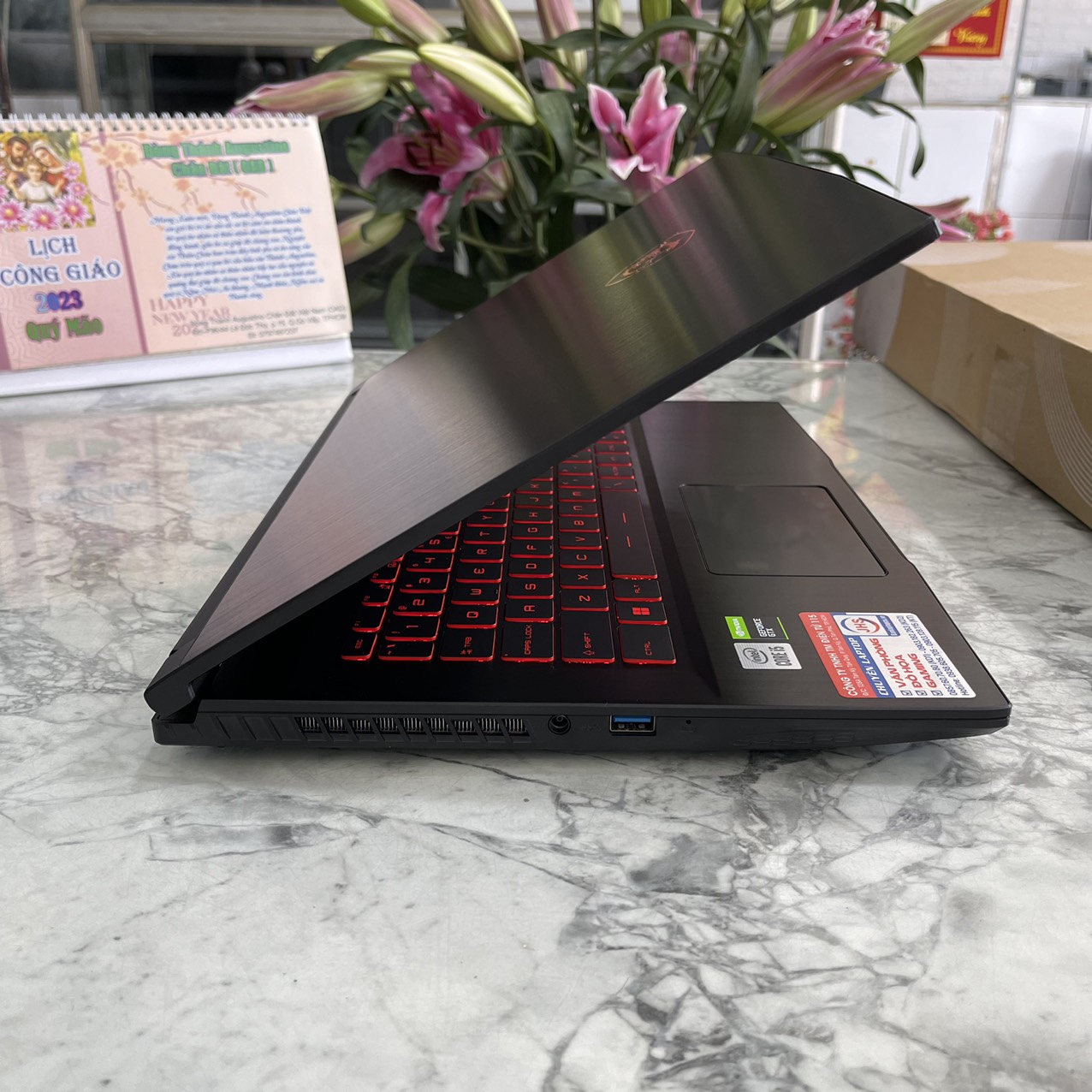 Gaming - Đồ Họa  MSI GF63 Thin 10SC- 805VN Máy LIKENEW Core I5-10500H Ram 8gb Ssd 512gb Card GTX 1650 4GB Màn Hình 15.6 Inch IPS Fhd