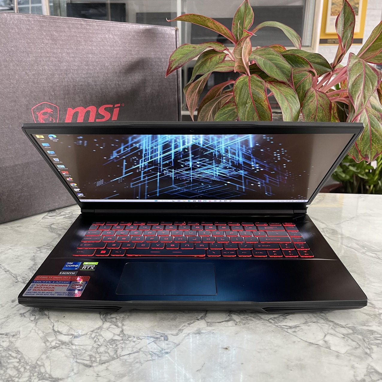 Gaming - Đồ Họa MSI GF63 Thin 11UD-648VN Core I7-11800H Ram 16gb Ssd 512gb Card RTX 3050 Ti 4GB Màn Hình 15.6'' IPS Fhd 