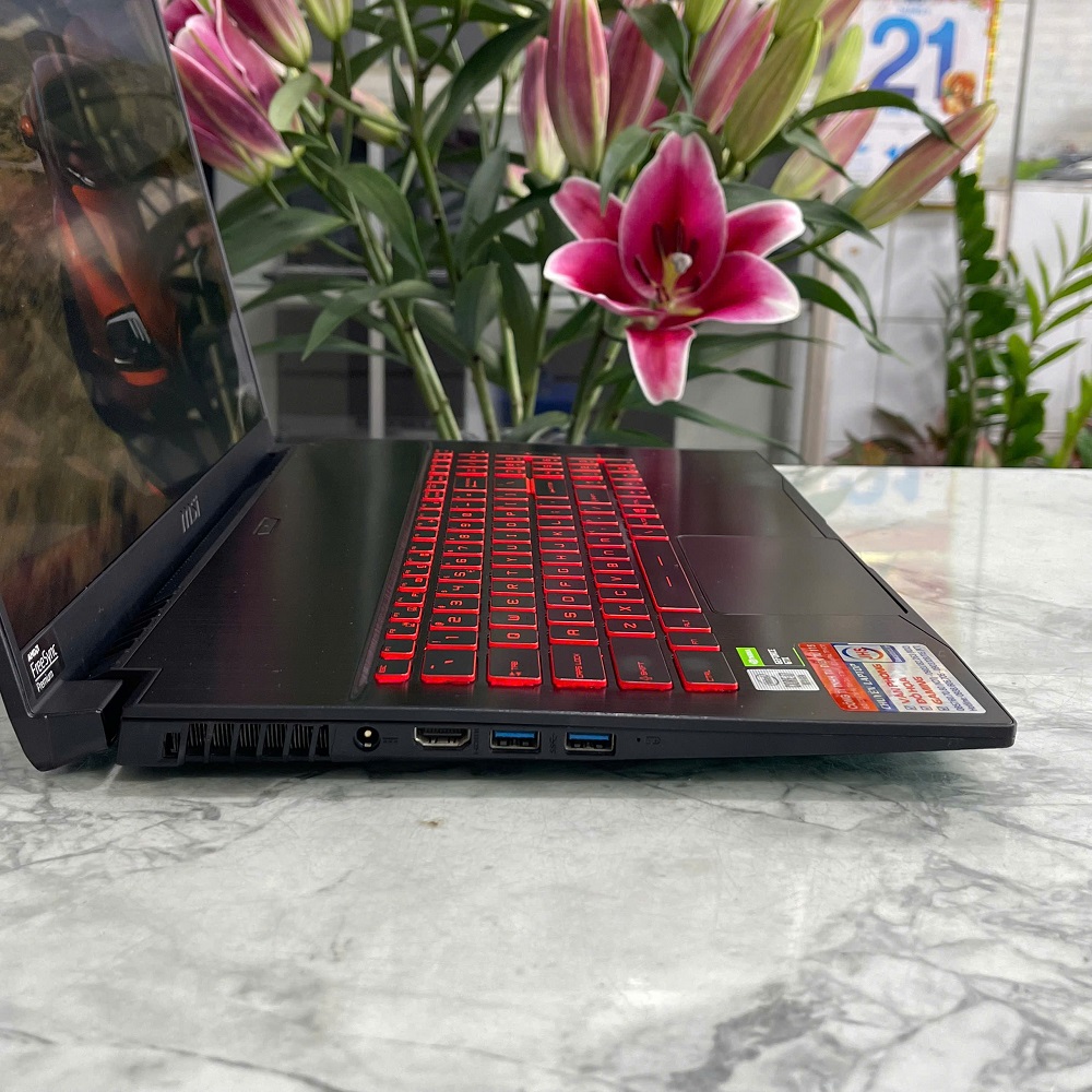 Gaming - Đồ Họa MSI GF75 Thin 10SCSR-208VN CORE I7-10750H RAM 16GB SSD 512GB Card GTX1650 TI 4GB DDR6 MÀN HÌNH : 17.3''IPS 144Hz