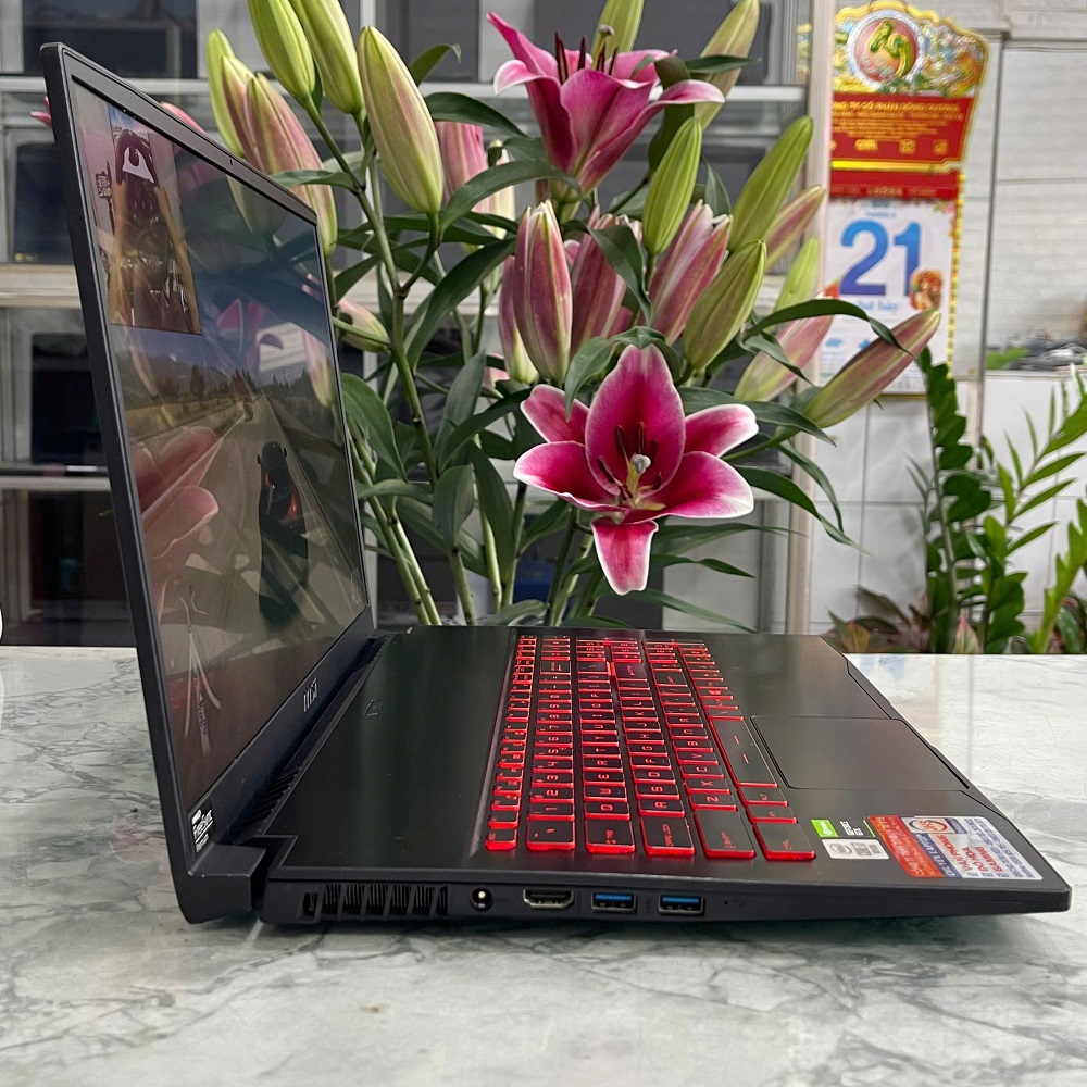 Gaming - Đồ Họa MSI GF75 Thin 10SCSR-208VN CORE I7-10750H RAM 16GB SSD 512GB Card GTX1650 TI 4GB DDR6 MÀN HÌNH : 17.3''IPS 144Hz