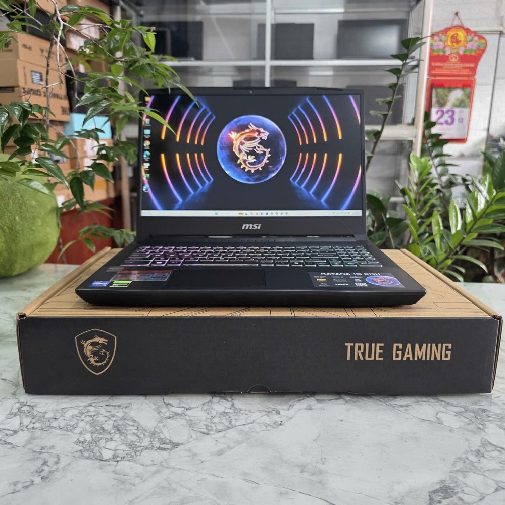 Gaming - Đồ Họa MSI Katana 15 B13UDXK Máy LikeNew-BẢO HÀNH HÃNG DÀI CORE I7-13620H RAM 16GB SSD 1.000GB RTX 3050 6GB GDDR6 Màn Hình 15.6 Inch IPS Fhd 144Hz