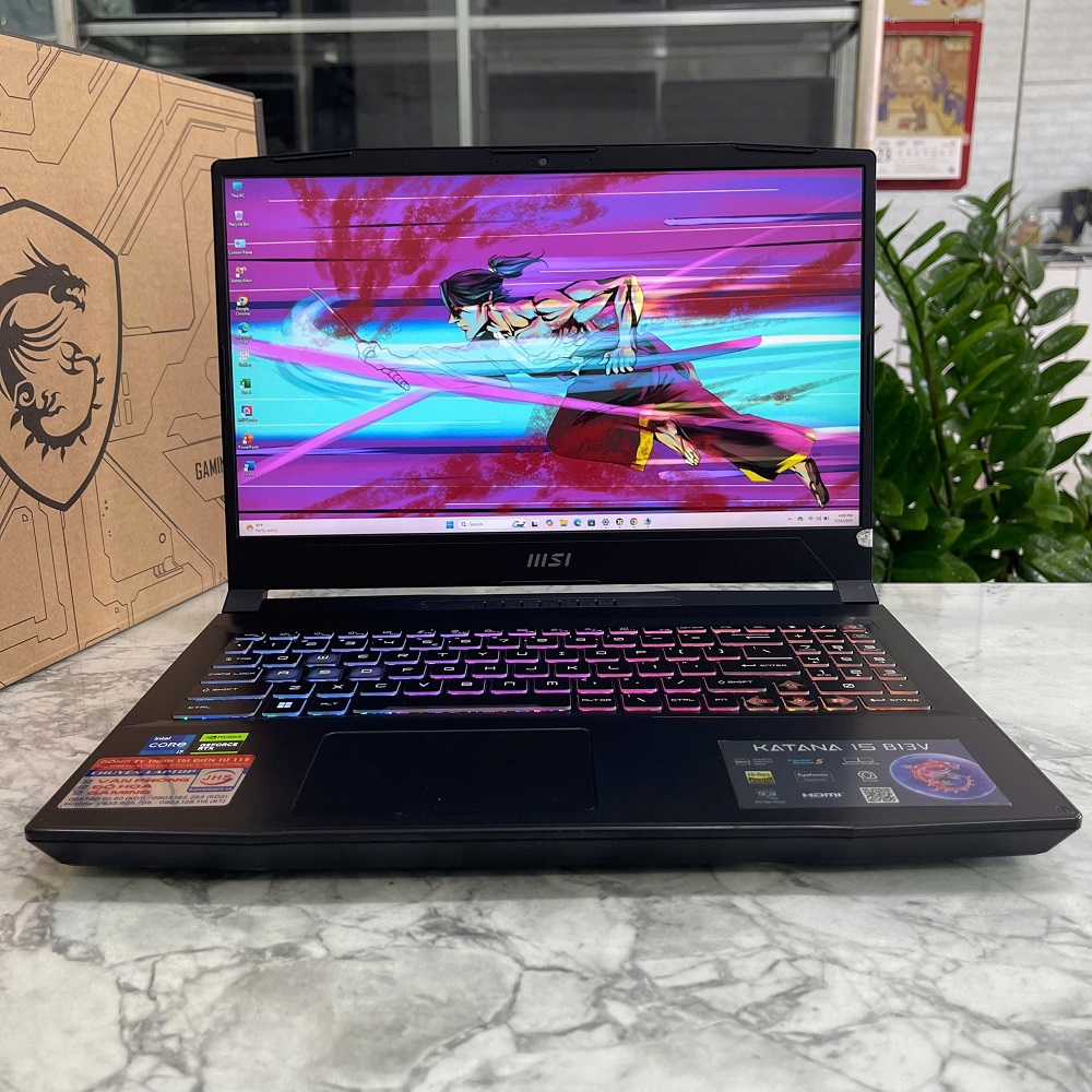 Gaming - Đồ Họa MSI Katana 15 B13VFK CORE I7-13620H RAM 16GB SSD 1.000GB RTX 4060 8GB GDDR6 MÀN HÌNH : 15.6 Inch IPS 144Hz