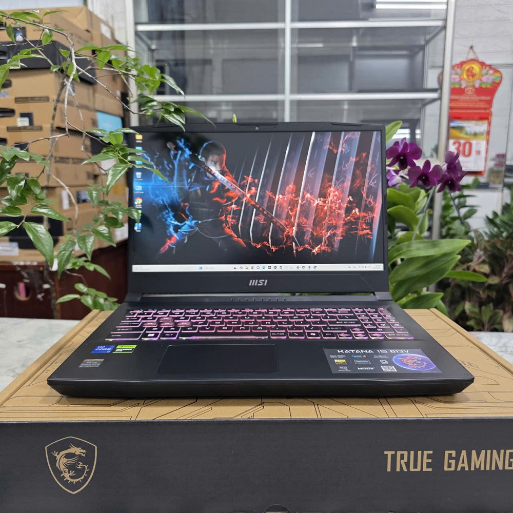 Gaming - Đồ Họa MSI KATANA 15 B13VFK CORE I7-13620H RAM 16GB SSD 1.000GB RTX 4060 8GB GDDR6 MÀN HÌNH : 15.6 Inch IPS 144Hz