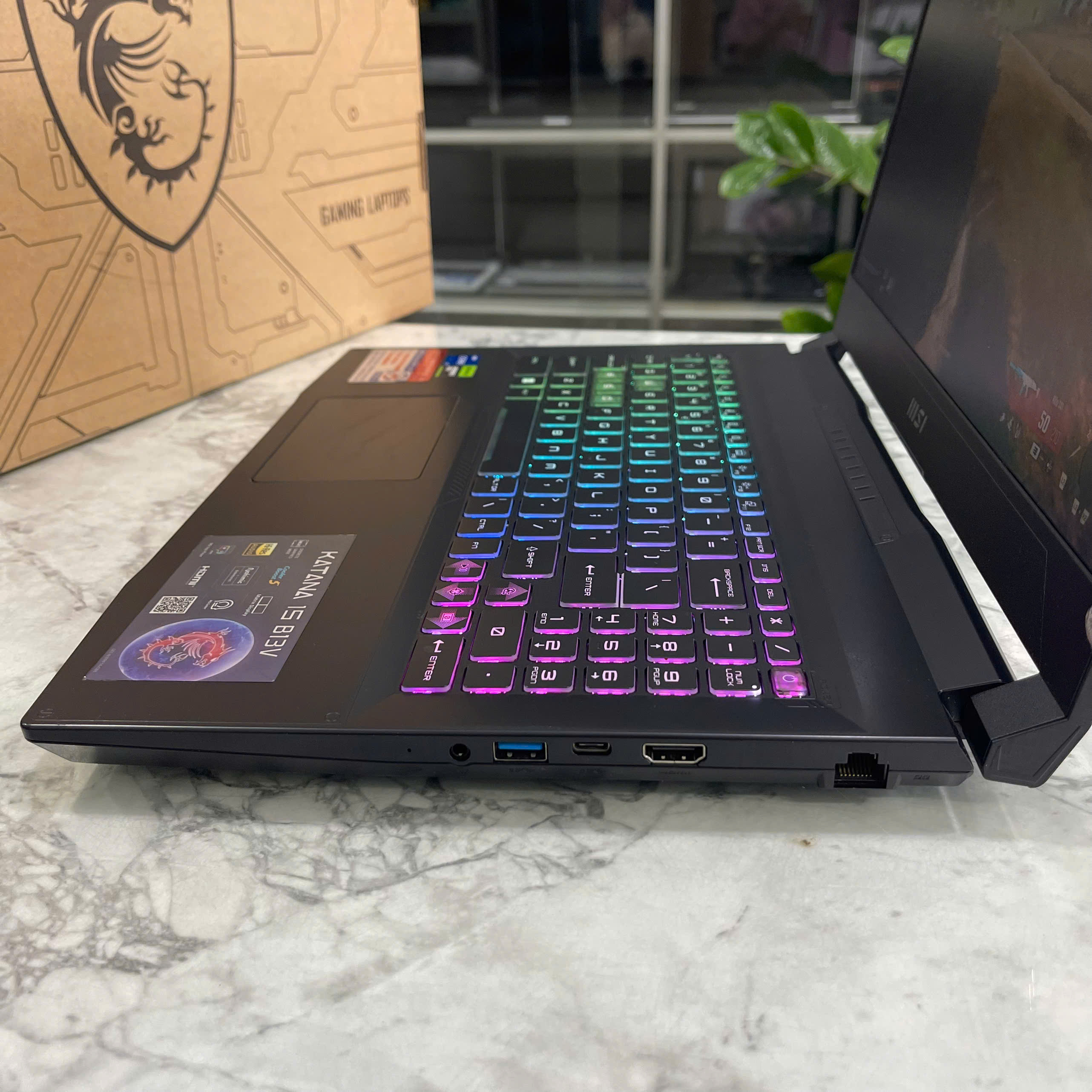 Gaming - Đồ Họa MSI Katana 15 B13VFK   Core I7-13620H Ram 16gb Ssd 1.000gb Card RTX 4060 8GB GDDR6 Màn Hình 15.6 Inch IPS Fhd 144Hz