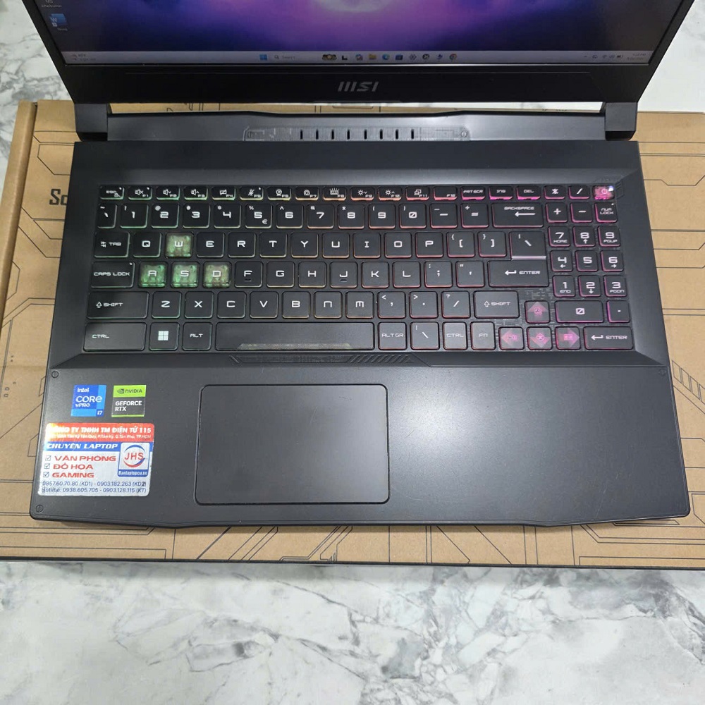 Gaming - Đồ Họa MSI Katana 15 B13VGK Máy LikeNew CORE I7-12650H RAM 16GB SSD 512GB RTX 4070 8GB GDDR6 MÀN HÌNH : 15.6 Inch 144Hz