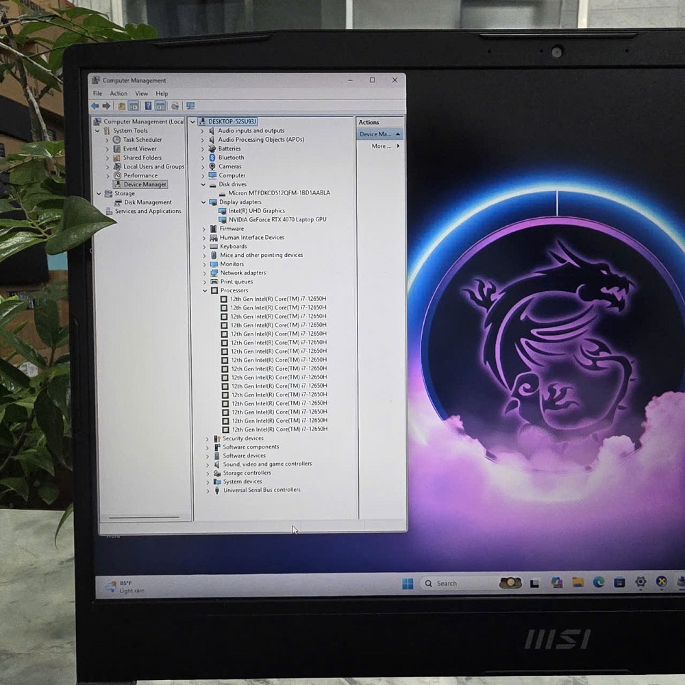 Gaming - Đồ Họa MSI Katana 15 B13VGK Máy LikeNew CORE I7-12650H RAM 16GB SSD 512GB RTX 4070 8GB GDDR6 MÀN HÌNH : 15.6 Inch 144Hz