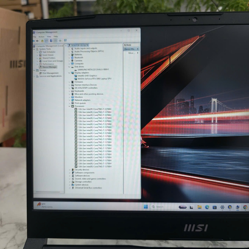 Gaming - Đồ Họa MSI Katana GF66 12UE-603US CORE I7-12700H RAM 16GB SSD 512GB RTX 3060 6GB GDDR6 MÀN HÌNH : 15.6 Inch IPS Fhd 144Hz