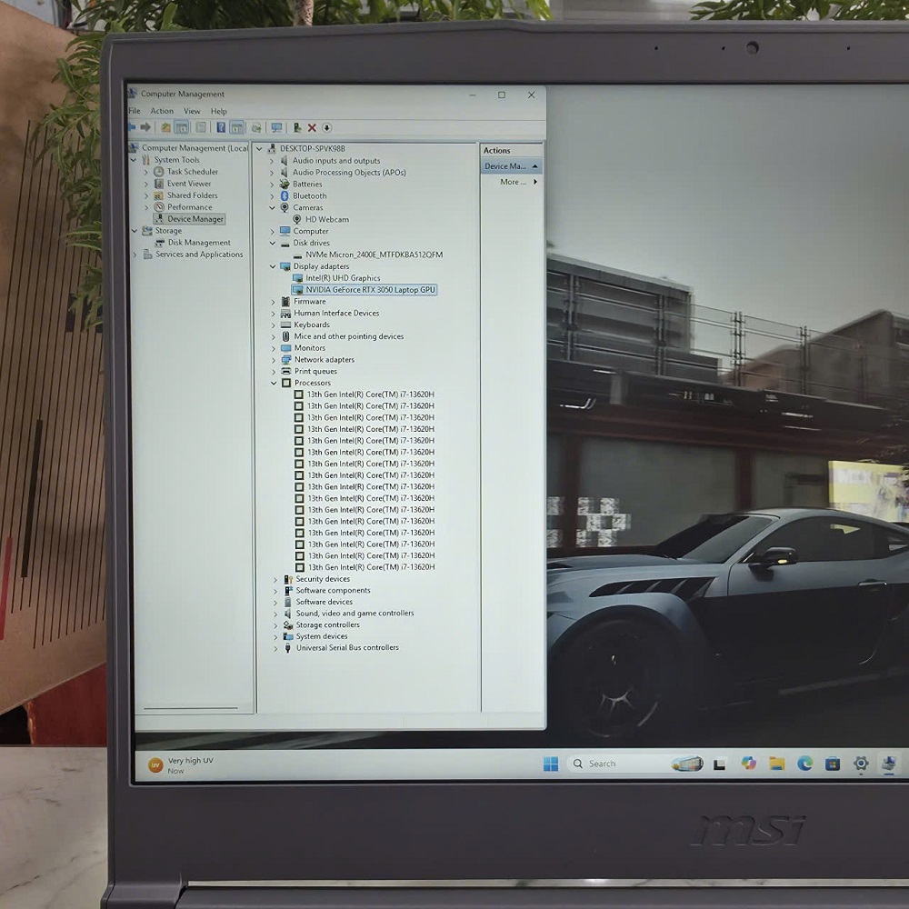 Gaming - Đồ Họa MSI Thin 15 B13UC-2044VN CORE I7-13620H (Máy LikeNew-Full Box-BHH ) CORE I7-13620H Ram 12GB SSD 512GB RTX 3050 4GB Màn Hình ; 15.6'' IPS Fhd 144.Hz