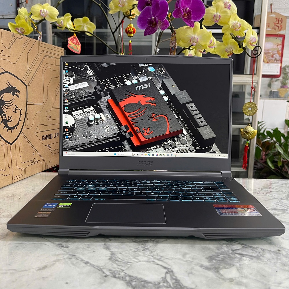 Gaming - Đồ Họa MSI Thin 15 B13UC-3247VN CORE I5-13420H (Máy LikeNew-Full Box-BHH ) RAM 16GB SSD 512GB RTX 3050 4GB MÀN HÌNH : 15.6'' IPS Fhd 144.Hz