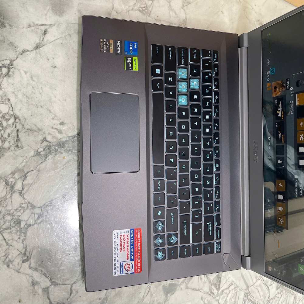 Gaming - Đồ Họa MSI Thin 15 B13UC-3247VN CORE I5-13420H (Máy LikeNew-Full Box-BHH ) RAM 16GB SSD 512GB RTX 3050 4GB MÀN HÌNH : 15.6'' IPS Fhd 144.Hz