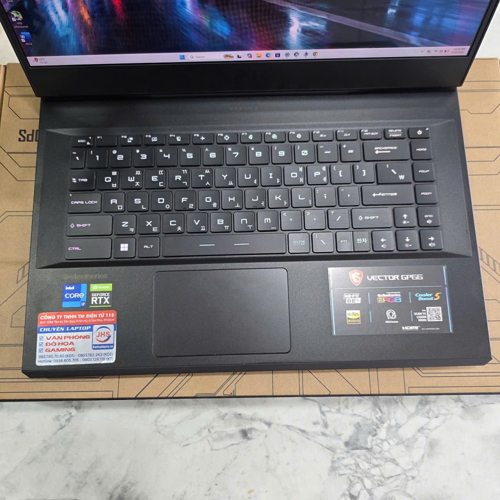 Gaming - Đồ Họa MSI Vector GP66 12UEO CORE I7-12700H RAM 16GB SSD 512GB RTX 3060 6GB GDDR6 MÀN HÌNH : 15.6 Inch OLED 2.5K 240Hz