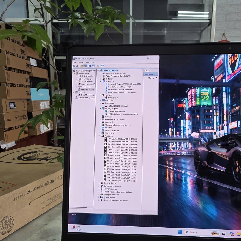 Gaming - Đồ Họa MSI Vector GP66 12UEO CORE I7-12700H RAM 16GB SSD 512GB RTX 3060 6GB GDDR6 MÀN HÌNH : 15.6 Inch OLED 2.5K 240Hz