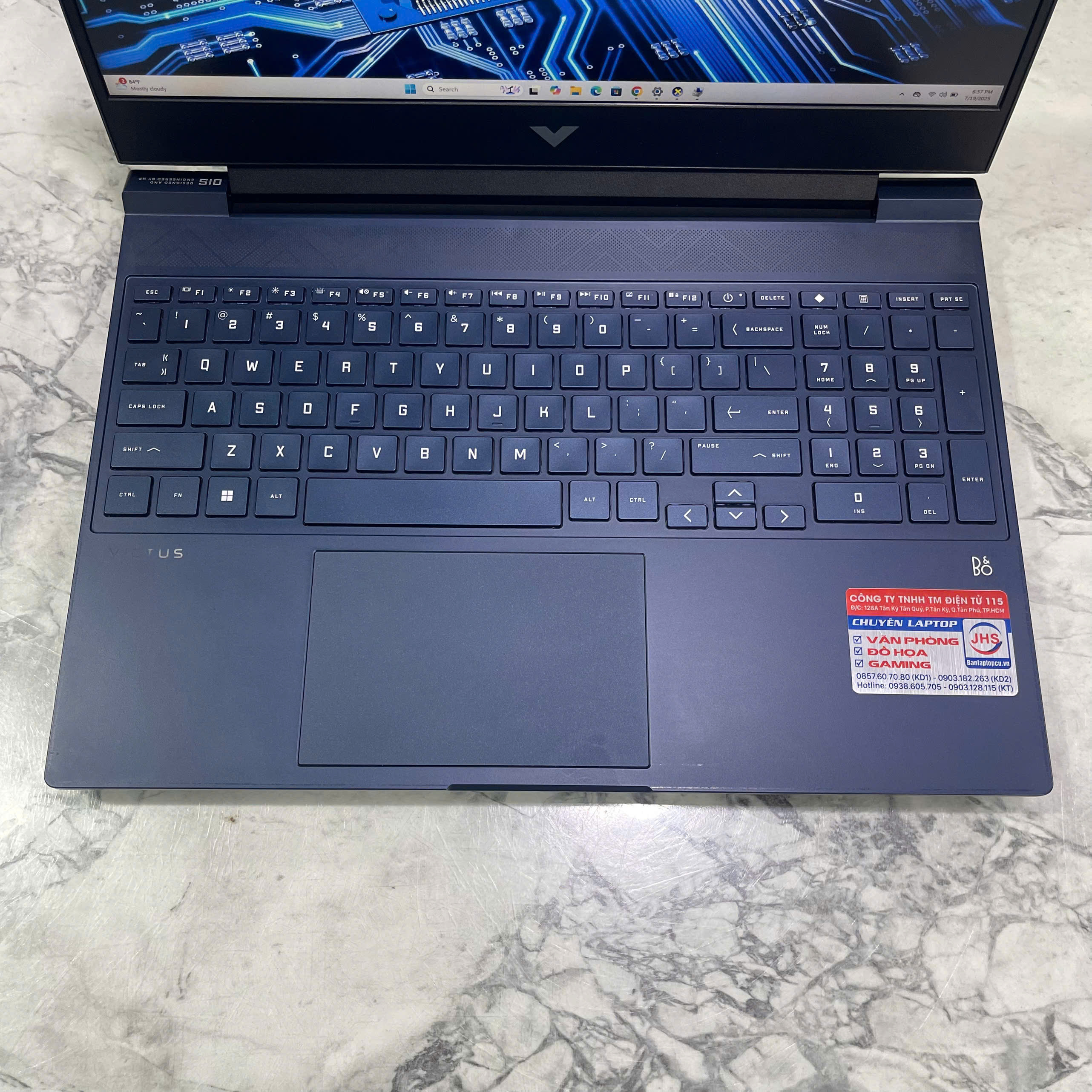  HP VICTUS 15 FA0111TX Máy LikeNew Core I5-12500H Ram 16GB Ssd 512GB RTX™ 3050Ti 4GB Màn hình : 15.6 Inch Fhd IPS 144 Hz 