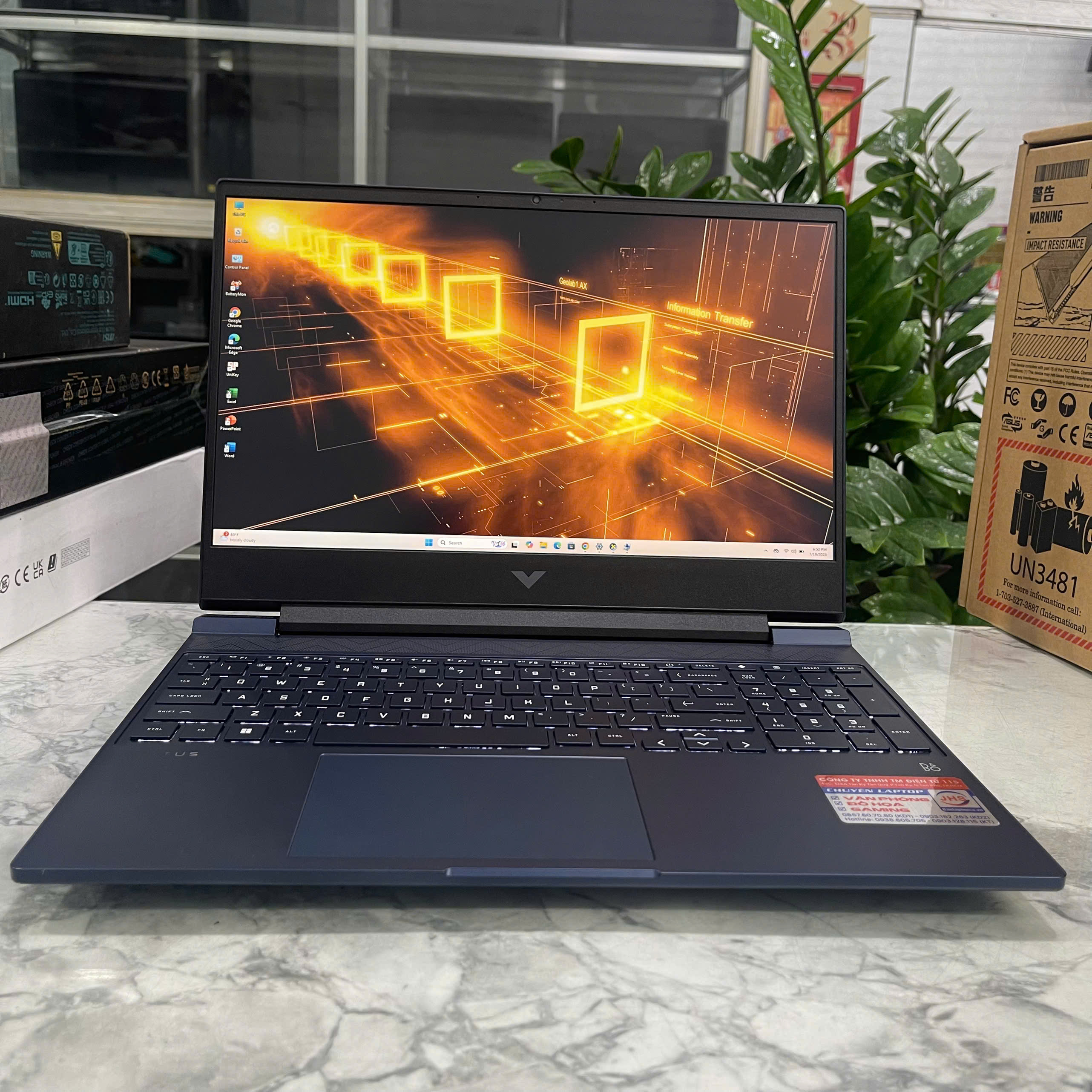  HP VICTUS 15 FA0111TX Máy LikeNew Core I5-12500H Ram 16GB Ssd 512GB RTX™ 3050Ti 4GB Màn hình : 15.6 Inch Fhd IPS 144 Hz 